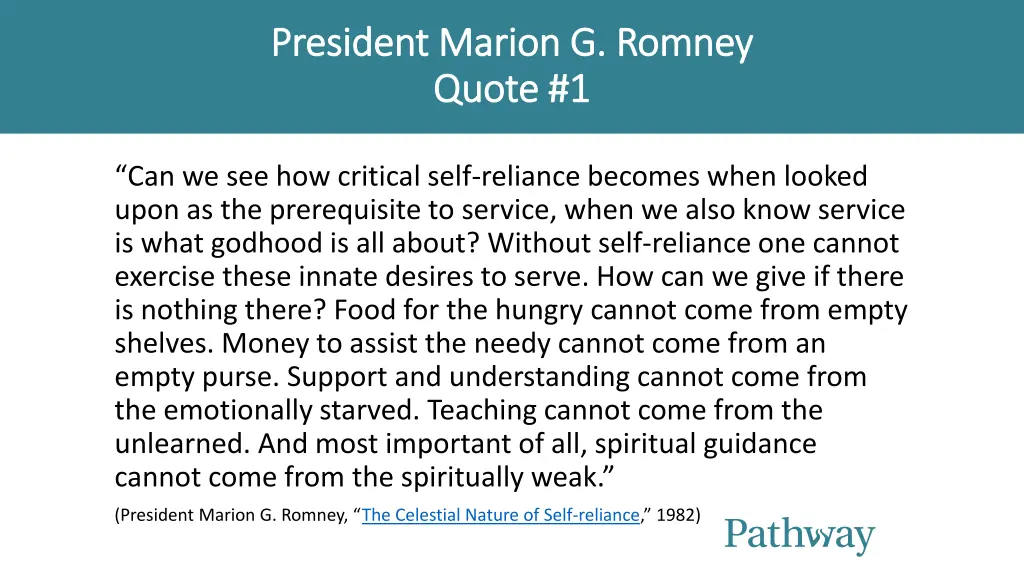 president marion g romney president marion