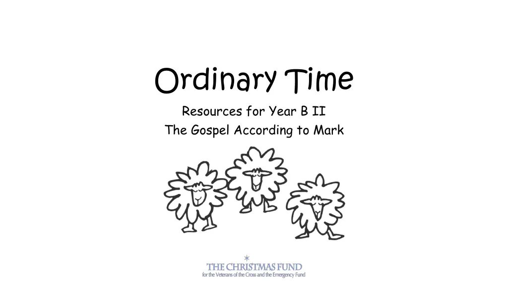 ordinary time resources for year b ii the gospel