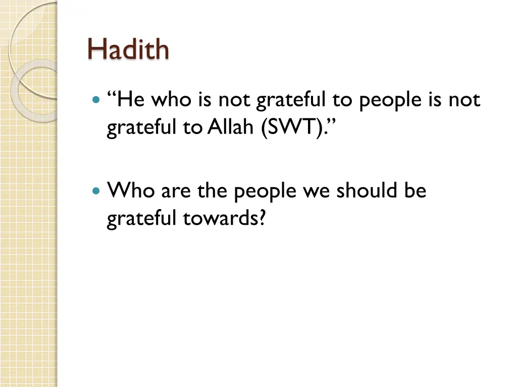 hadith 3