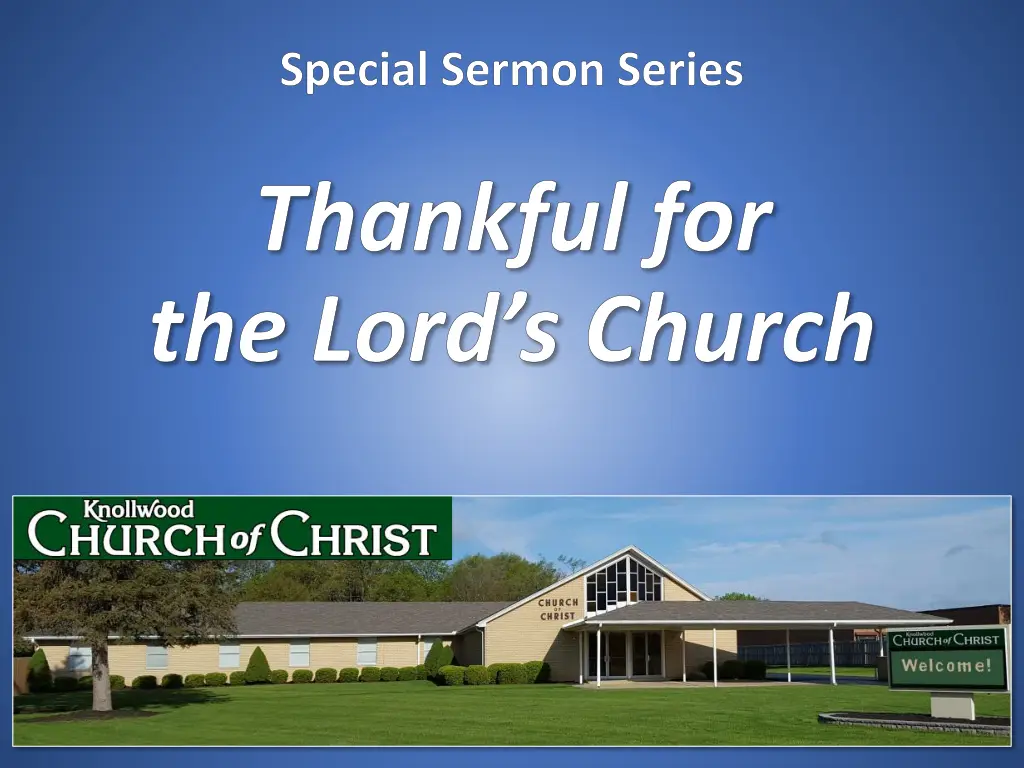 special sermon series