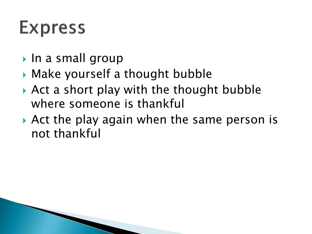 in a small group make yourself a thought bubble