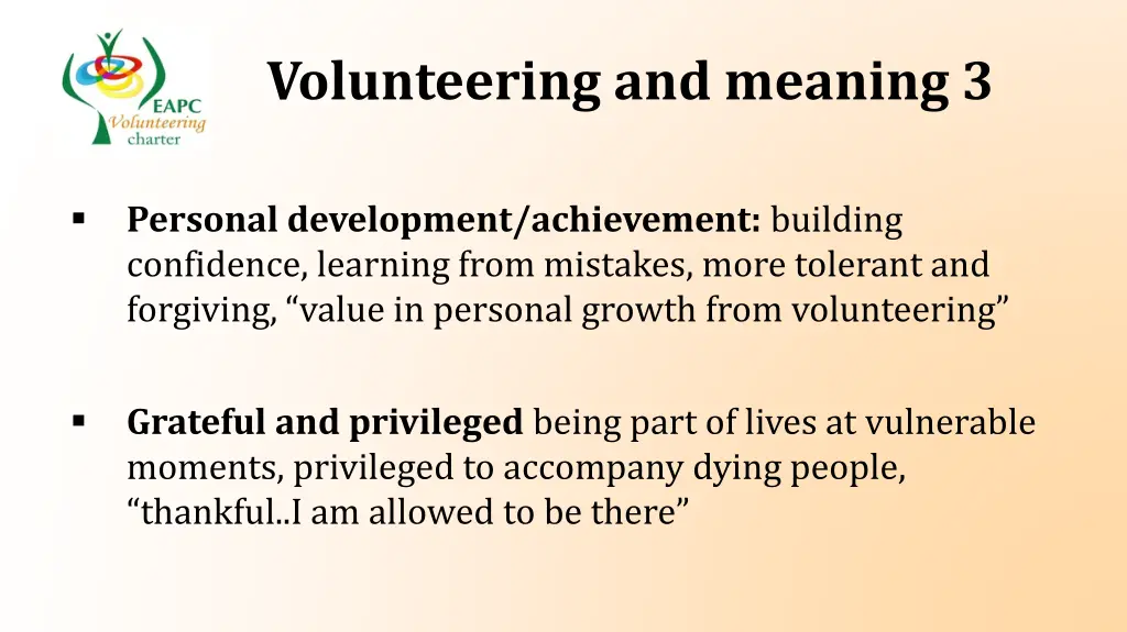 volunteering and meaning 3