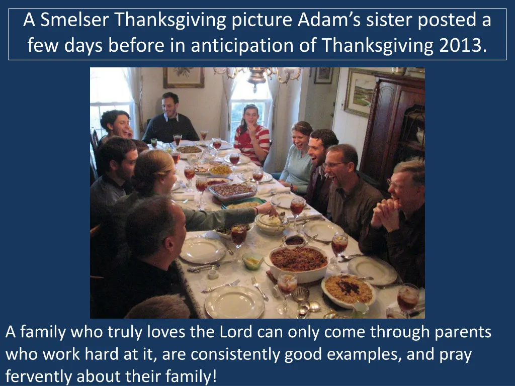 a smelser thanksgiving picture adam s sister