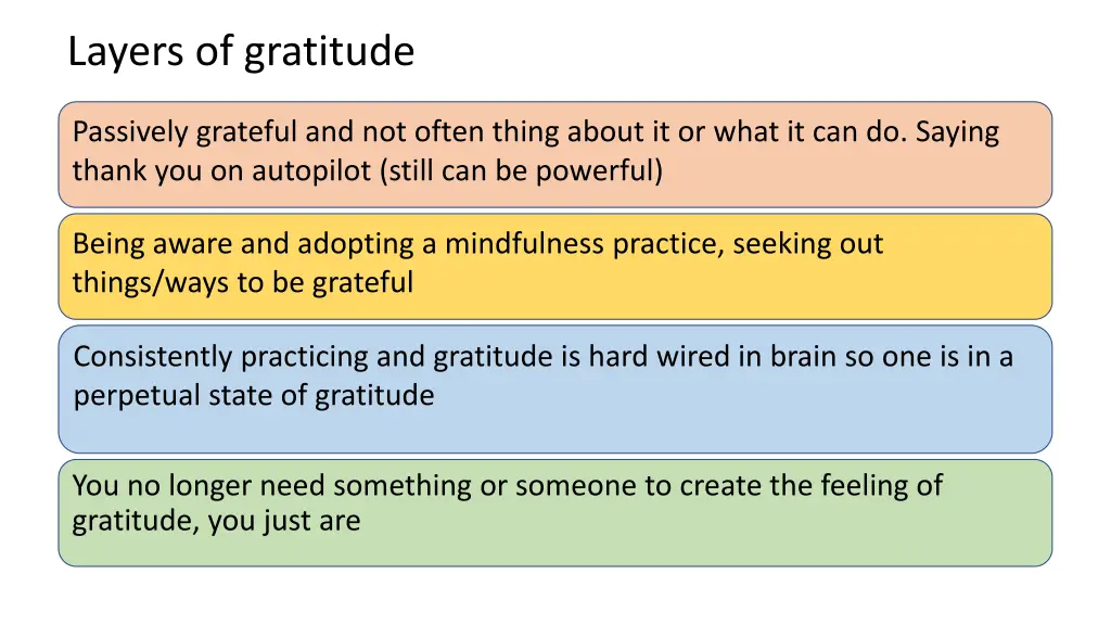 layers of gratitude