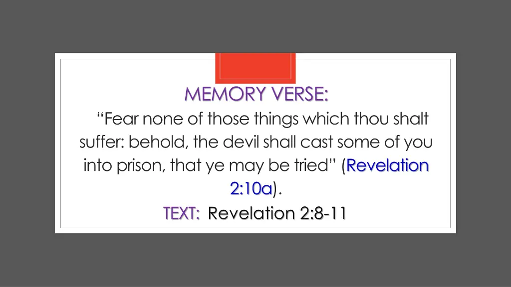 memory verse