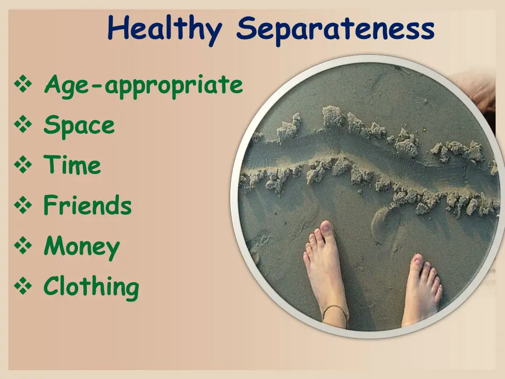 healthy separateness