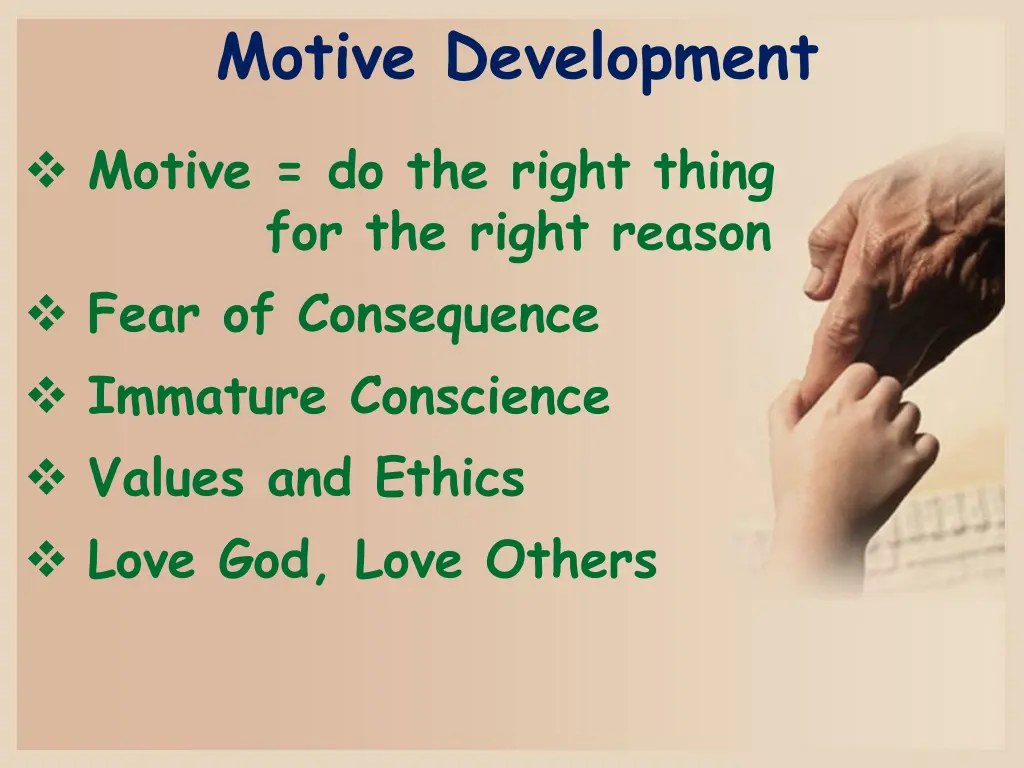 motive development