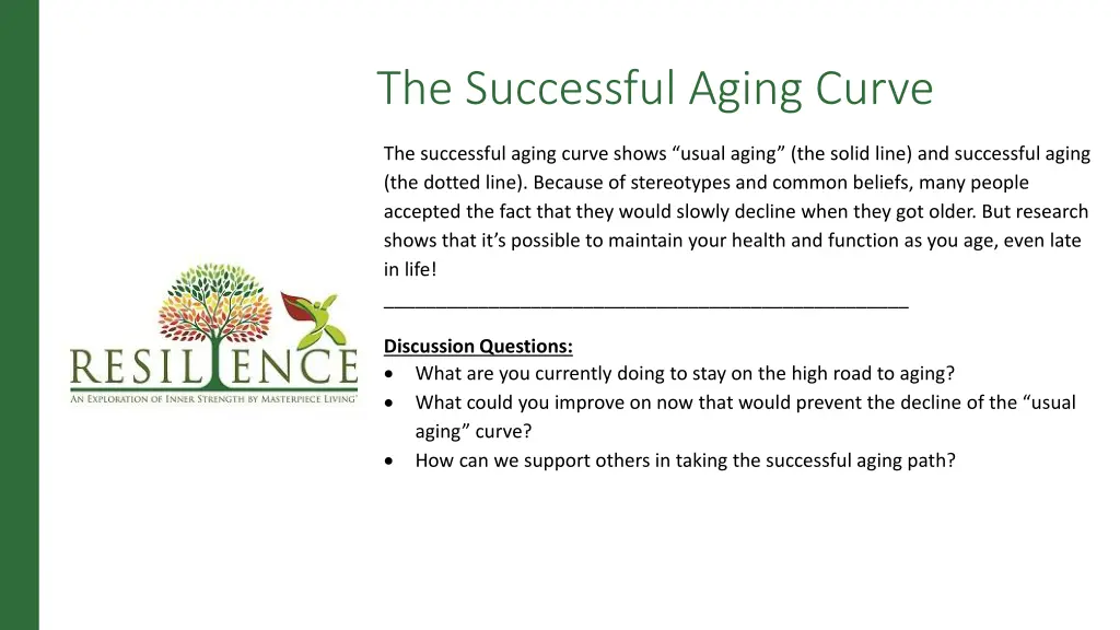 the successful aging curve