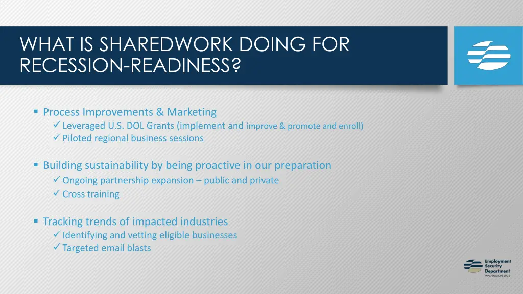 what is sharedwork doing for recession readiness