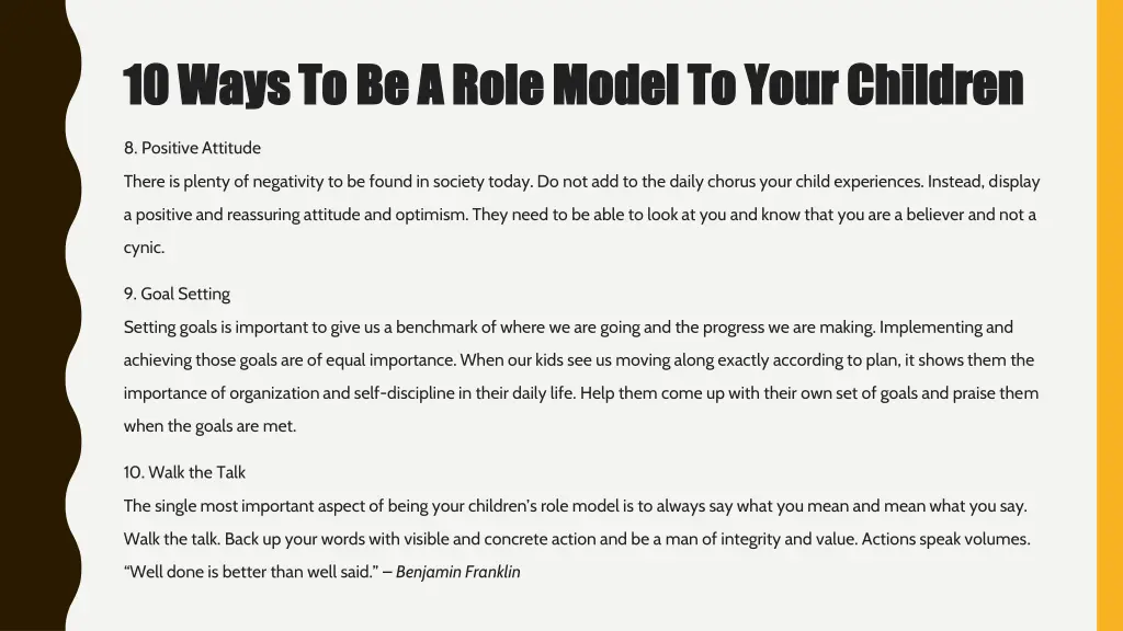 10 ways to be a role model to your children 2