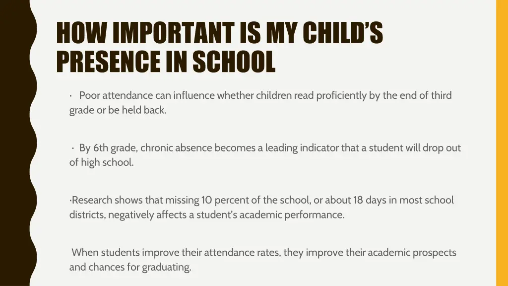 how important is my child s presence in school 1