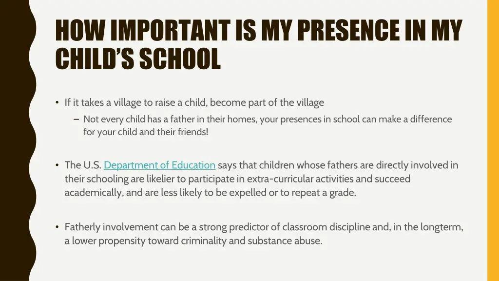 how important is my presence in my child s school