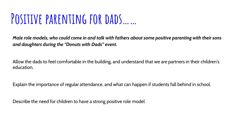 positive parenting for dads