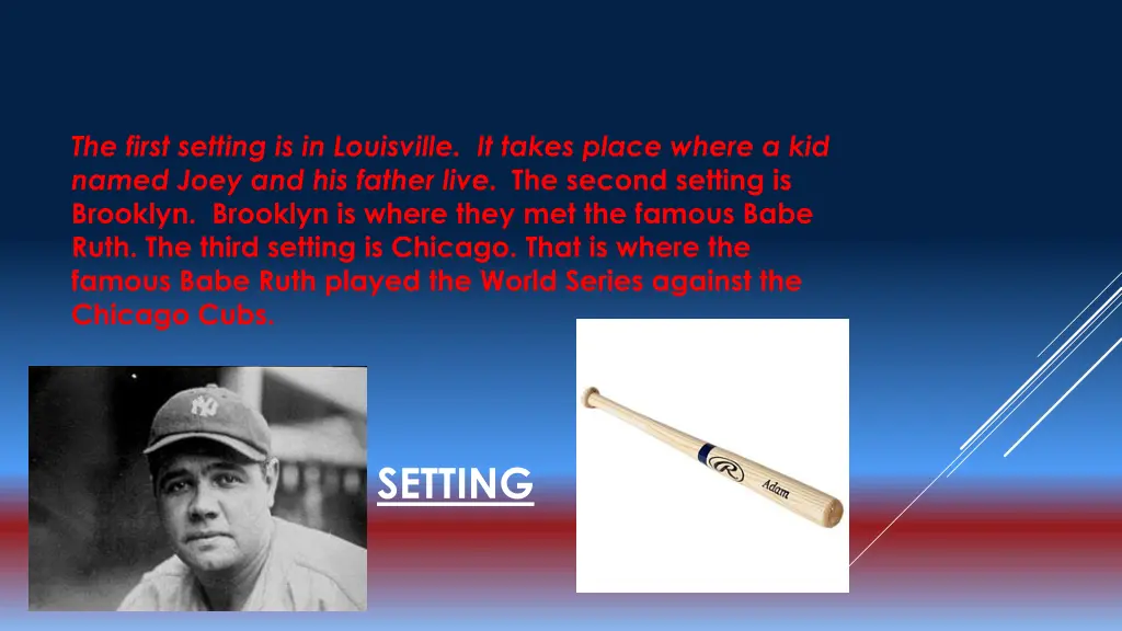 the first setting is in louisville it takes place