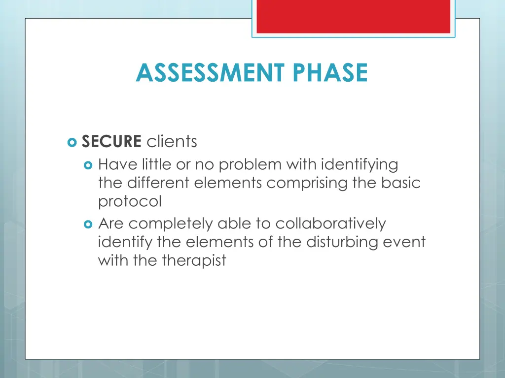 assessment phase