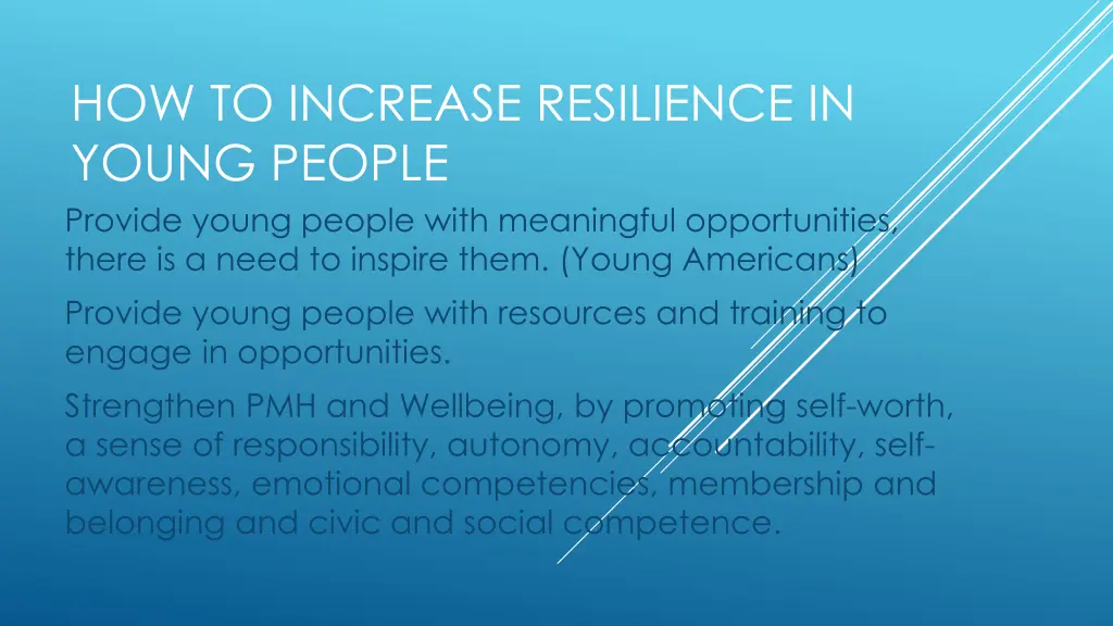 how to increase resilience in young people