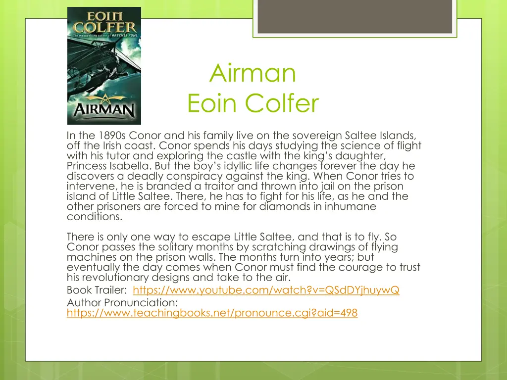 airman eoin colfer