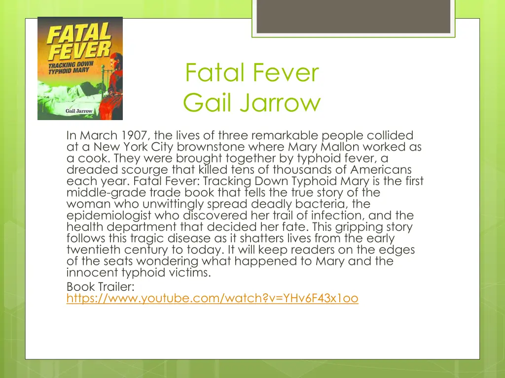 fatal fever gail jarrow