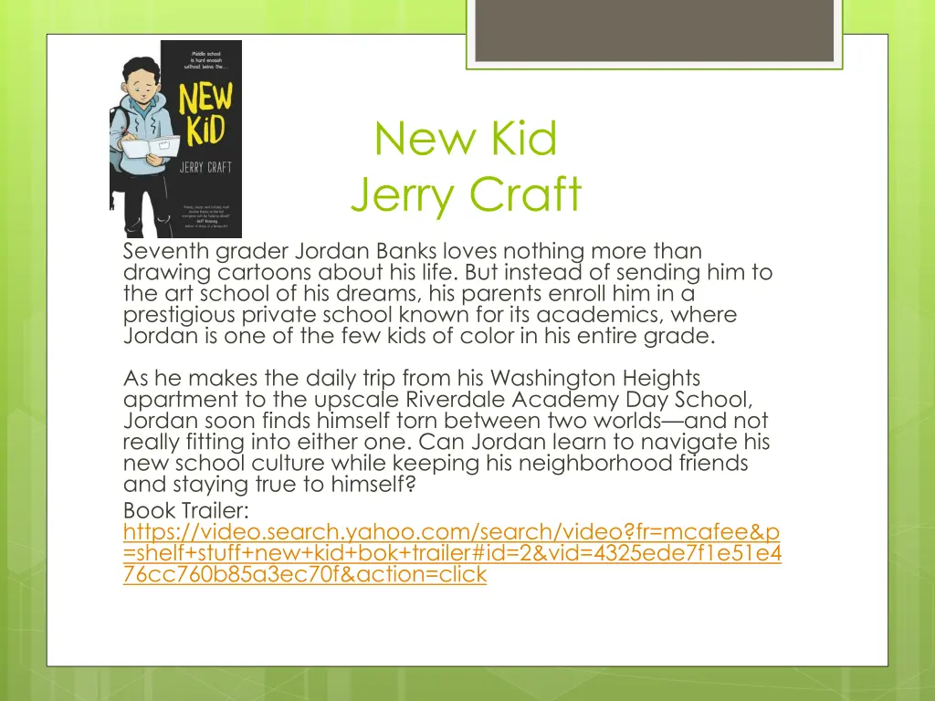 new kid jerry craft