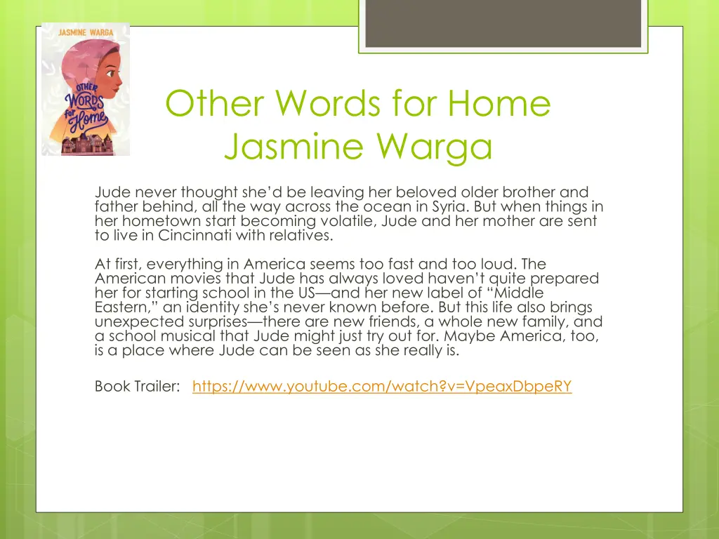 other words for home jasmine warga