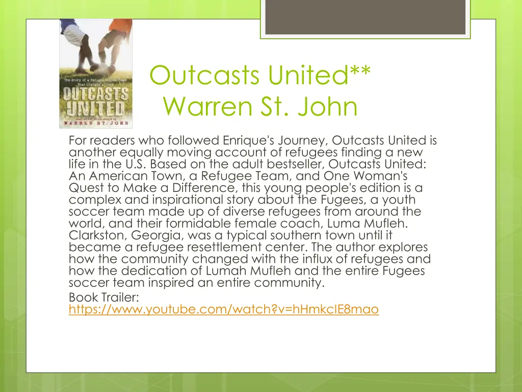 outcasts united warren st john