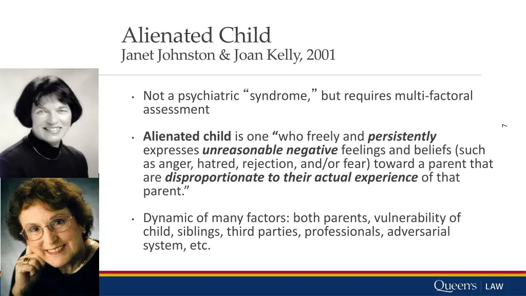 alienated child janet johnston joan kelly 2001