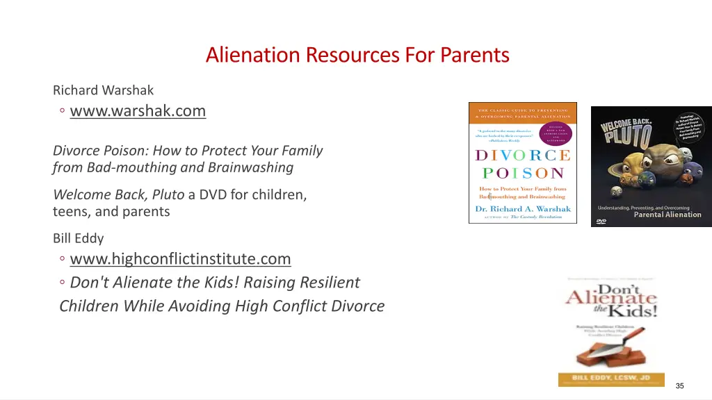 alienation resources for parents