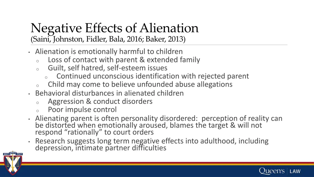 negative effects of alienation saini johnston