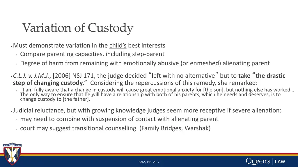 variation of custody