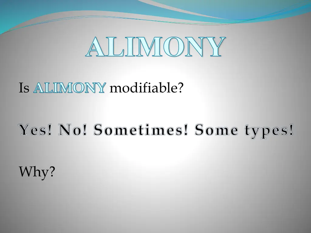 alimony