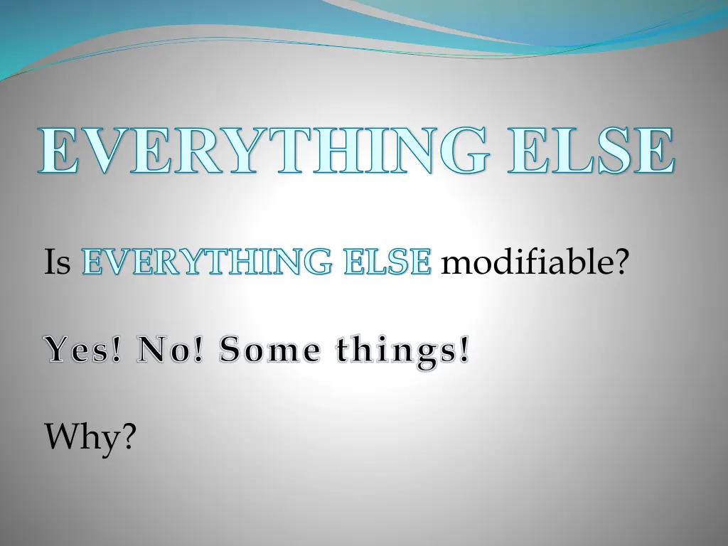 everything else