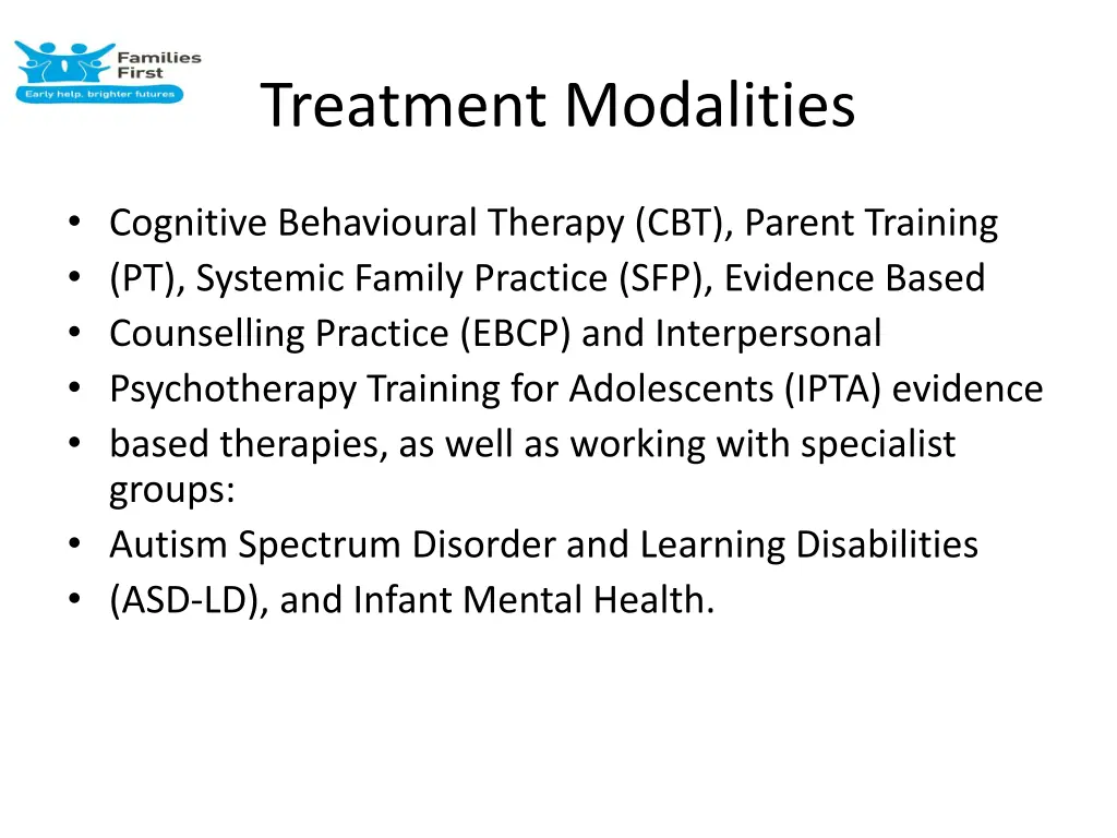 treatment modalities