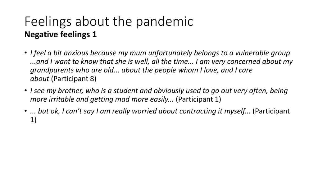 feelings about the pandemic negative feelings 1