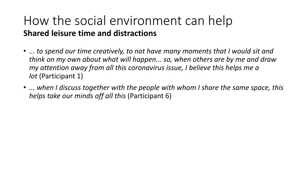 how the social environment can help shared