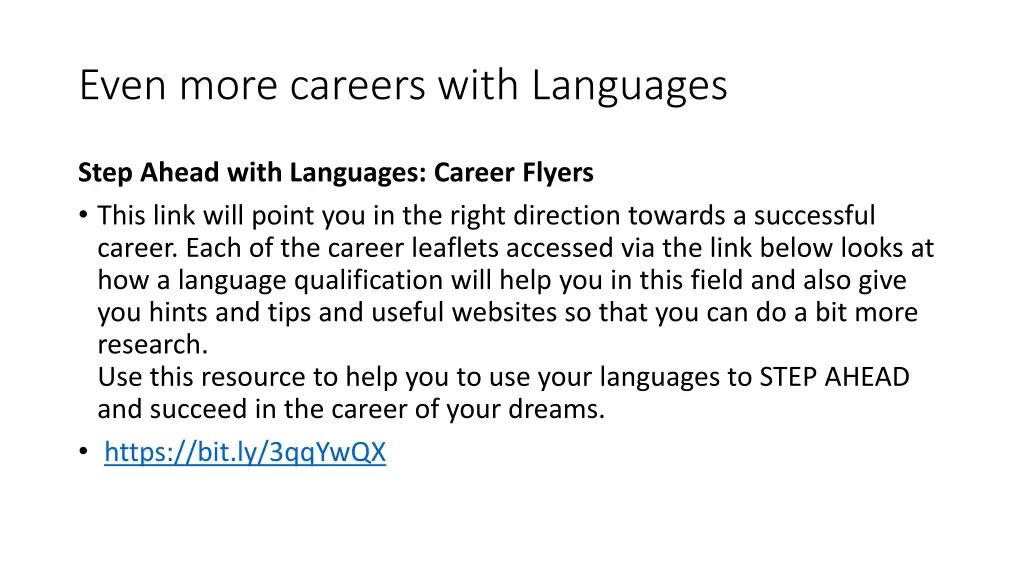 even more careers with languages