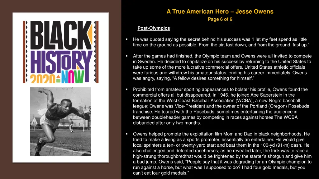 a true american hero jesse owens page 6 of 6