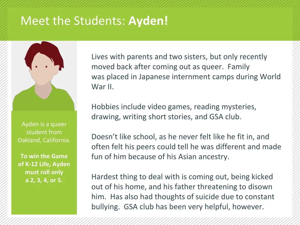 meet the students ayden