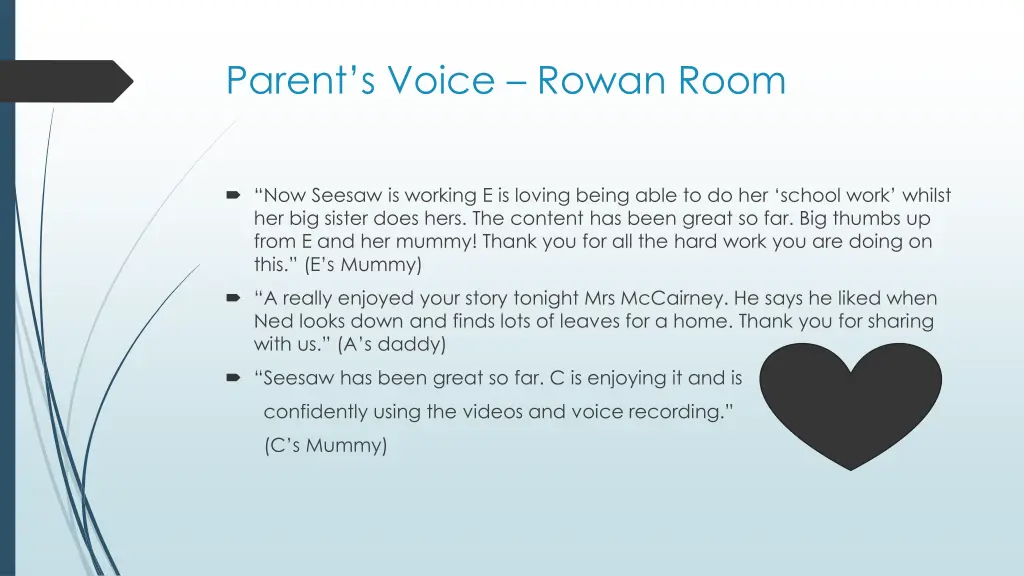 parent s voice rowan room