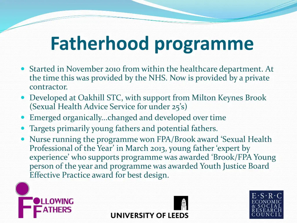 fatherhood programme