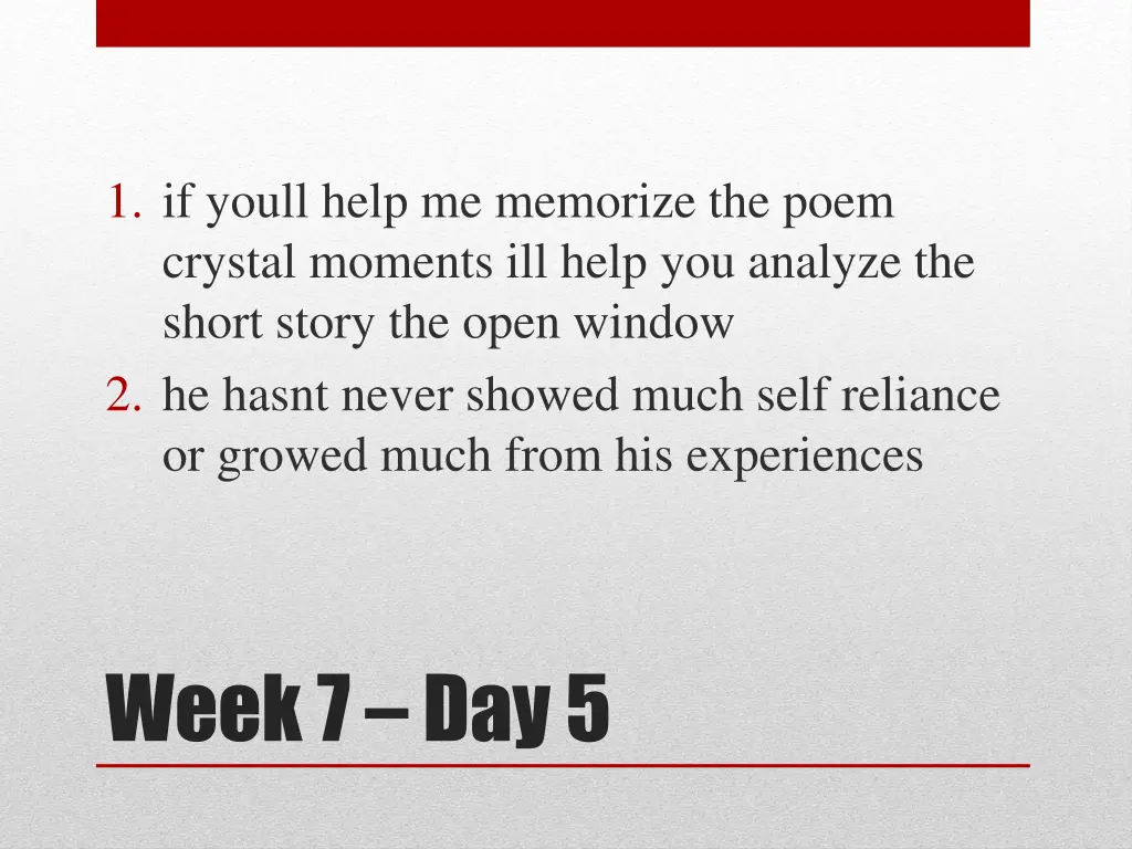 1 if youll help me memorize the poem crystal