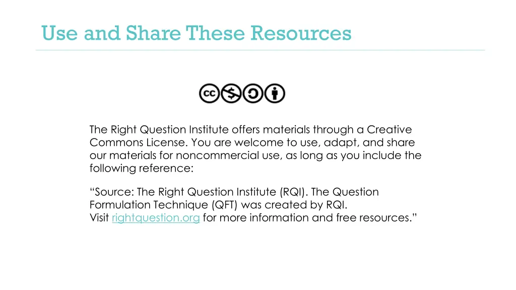 use and share these resources