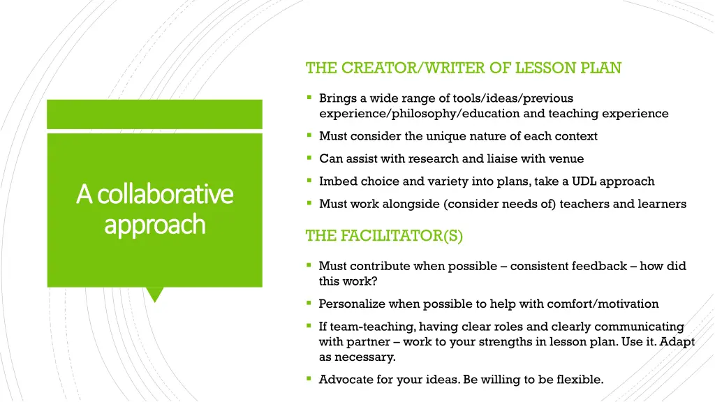 the creator writer of lesson plan