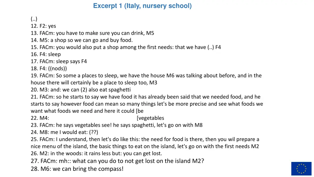 excerpt 1 italy nursery school 1