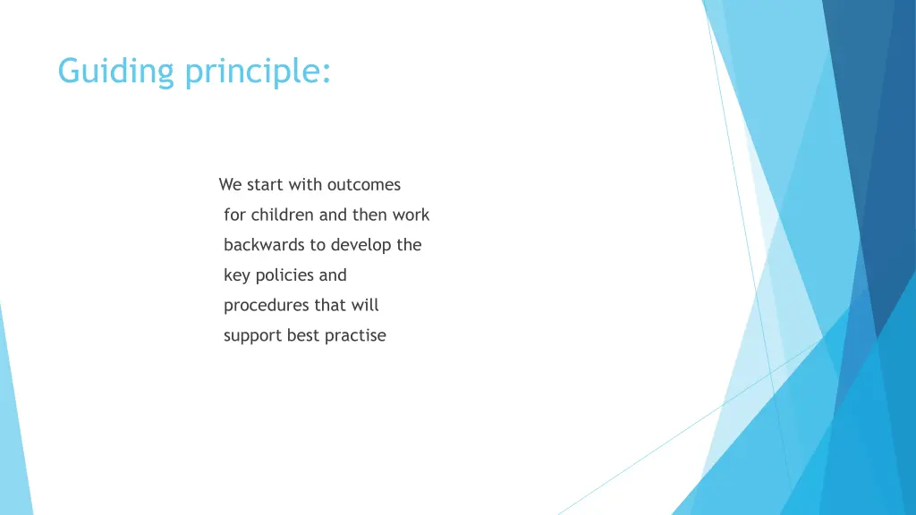 guiding principle