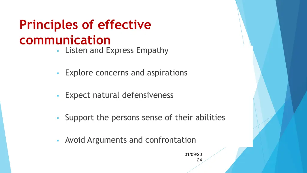 principles of effective communication listen