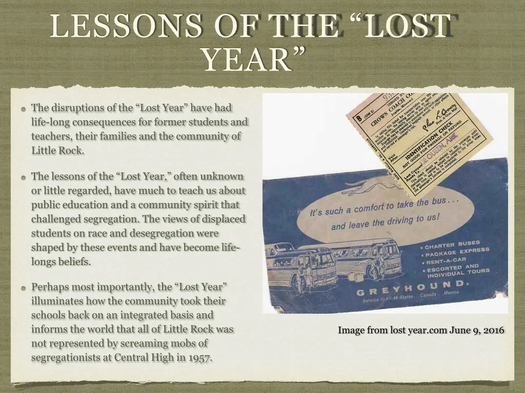 lessons of the lost year