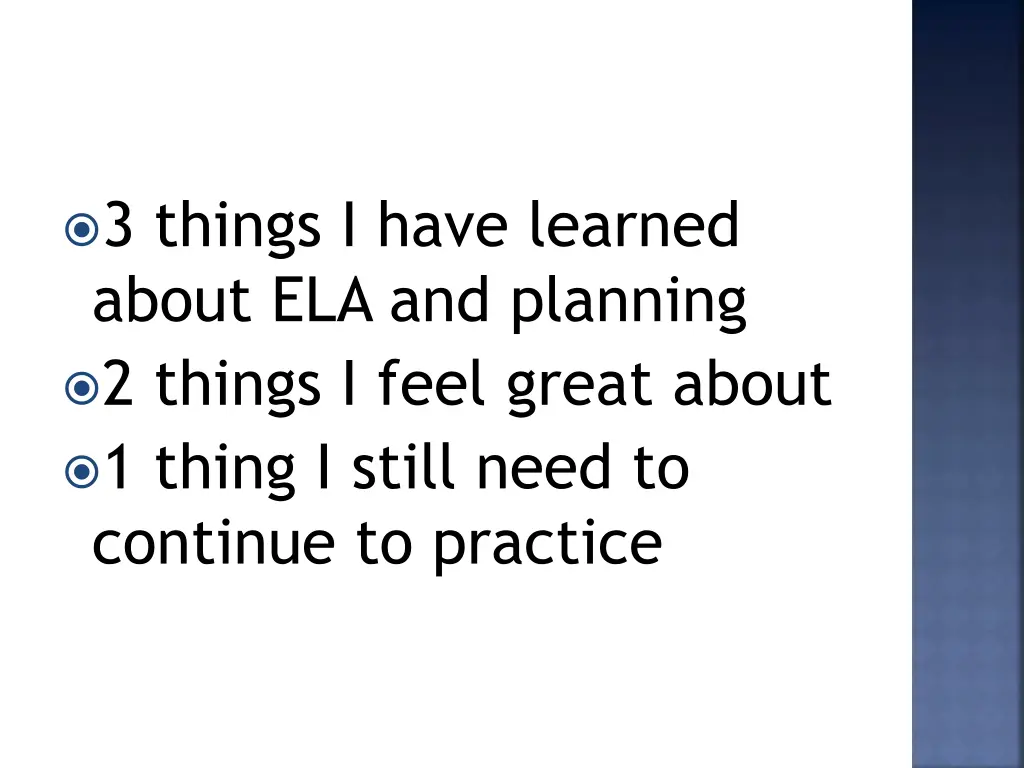 3 things i have learned about ela and planning