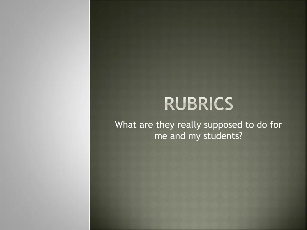 rubrics