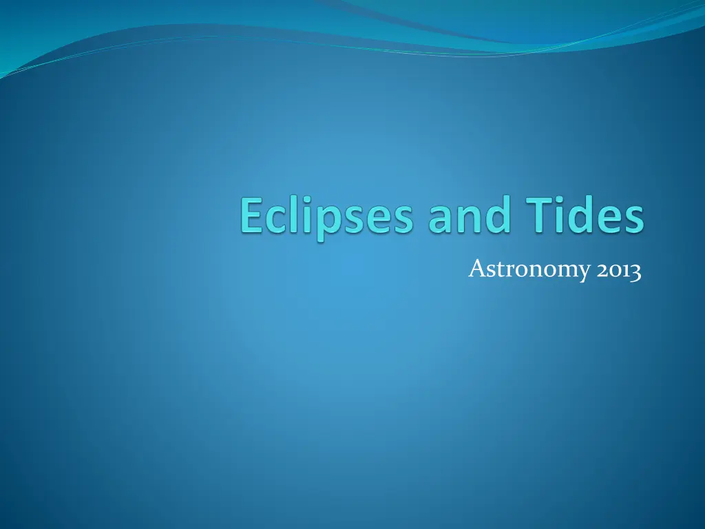 astronomy 2013