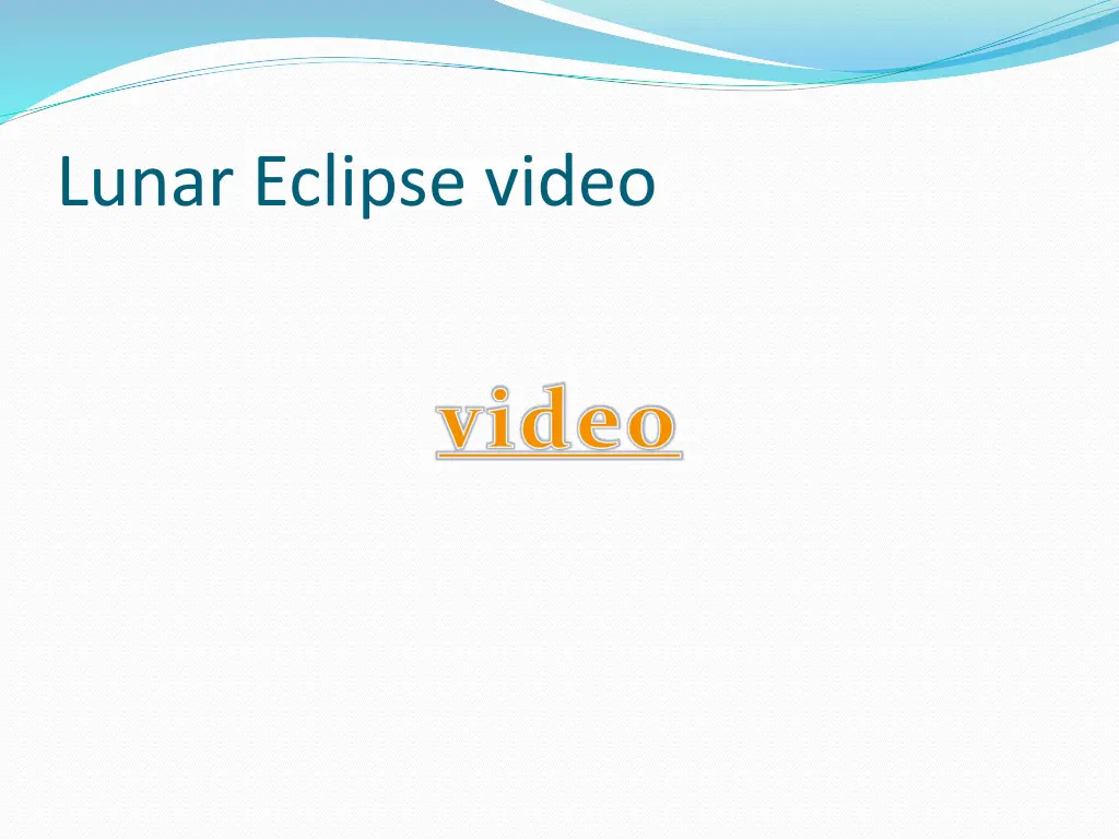 lunar eclipse video